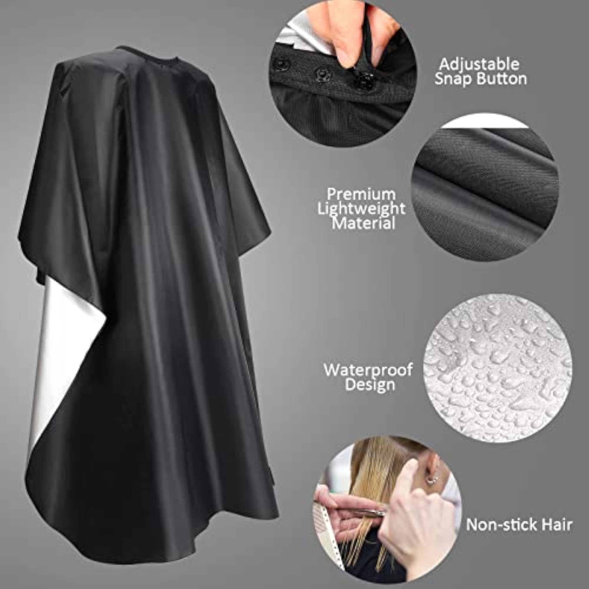 12 Pieces Shampoo Barber Capes for Hair Stylist